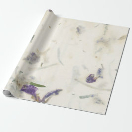 Natürliche Blumengrunge Shabby Earth Grass Mulberr Geschenkpapier