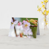 Natürliche Blumenzusammensetzung von Sakura-Blume Karte (Gelbe Blume)