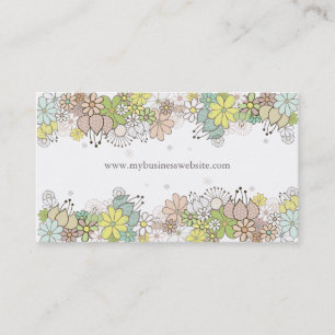 Natürliche Blüten-elegante kundenspezifische Visitenkarte