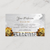 Natürliche Blütenweißholz-Körner-Rose Visitenkarte (Rückseite)