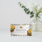 Natürliche Blütenweißholz-Körner-Rose Visitenkarte (Stehend Vorderseite)