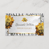 Natürliche Blütenweißholz-Körner-Rose Visitenkarte (Vorderseite)