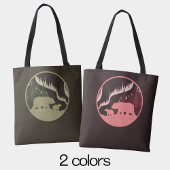 Natürliche braune Bären Außenansicht Nordlichter Tasche