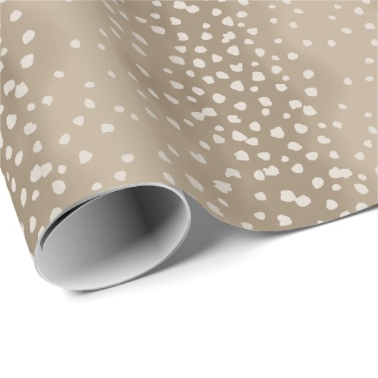 Natürliche braune Hirschgewächse Geschenkpapier (Rolleneckpunkt)