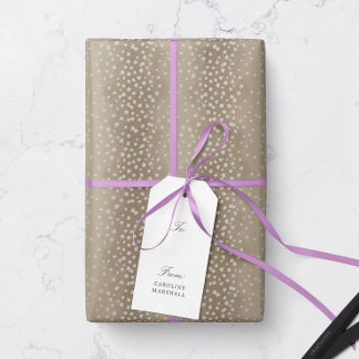 Natürliche braune Hirschgewächse Geschenkpapier