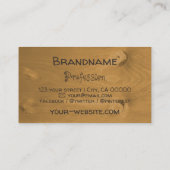 Natürliche braune, rustikale Holzkarten Baumrinde- Visitenkarte (Rückseite)