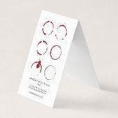 Natürliche Braune Weinberge Visitenkarten (Rückseite)