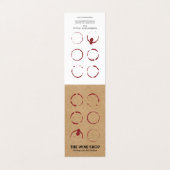 Natürliche Braune Weinberge Visitenkarten (Außenseite Aufgefaltet)