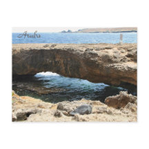 Natürliche Brücke Aruba, Fotografie, Postkarte