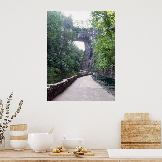 Natürliche Brücke Va Poster (Küche)