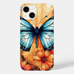 Natürliche Butterfly Blütenblütenblüte Haven Wasse Case-Mate iPhone 14 Hülle