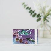 Natürliche Cosmetology-KräuterHautpflege Visitenkarte (Stehend Vorderseite)