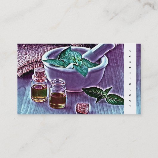 Natürliche Cosmetology-KräuterHautpflege Visitenkarte (Vorderseite)