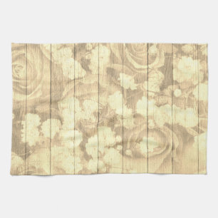 Natürliche Country Chic Rose Handtuch