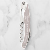 Natürliche Creme Custom Wedding Vielen Dank für Ih Kellnermesser (Vorderseite)