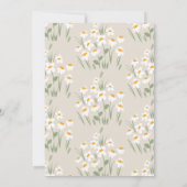 Natürliche duftende, elegante Babydusche Einladung (Rückseite)