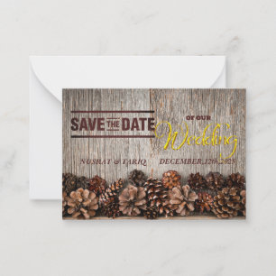 Natürliche Eleganz: Eine Save the Date Einladung a