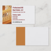 Natürliche Eleganz-Visitenkarte Visitenkarte (Vorne/Hinten)