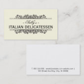 Natürliche Elemente | Delikatessen Visitenkarte (Vorne/Hinten)
