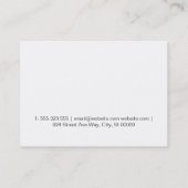 Natürliche Elemente | Delikatessen Visitenkarte (Rückseite)