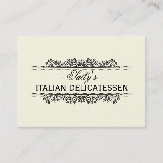 Natürliche Elemente | Delikatessen Visitenkarte (Vorderseite)