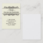 Natürliche Elemente | Delikatessen Visitenkarte (Vorne/Hinten)