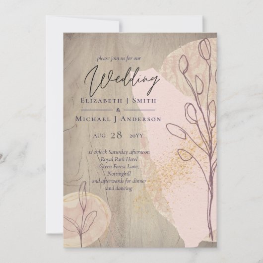 Natürliche Erde Rustikales Waldland-Blätter (Vorderseite)