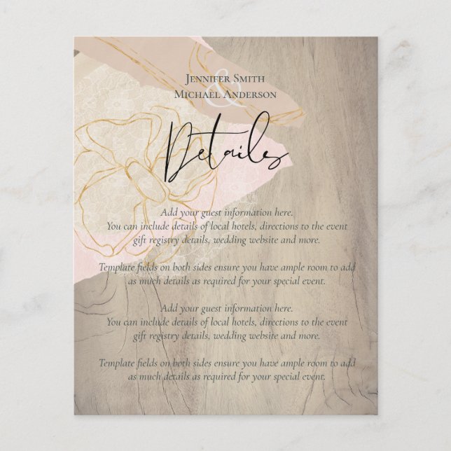 Natürliche Erde Rustikales Waldland-Blätter (Vorderseite)