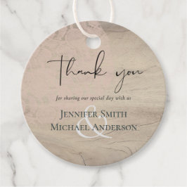 Natürliche Erde Rustikales Waldland-Blätter Geschenkanhänger