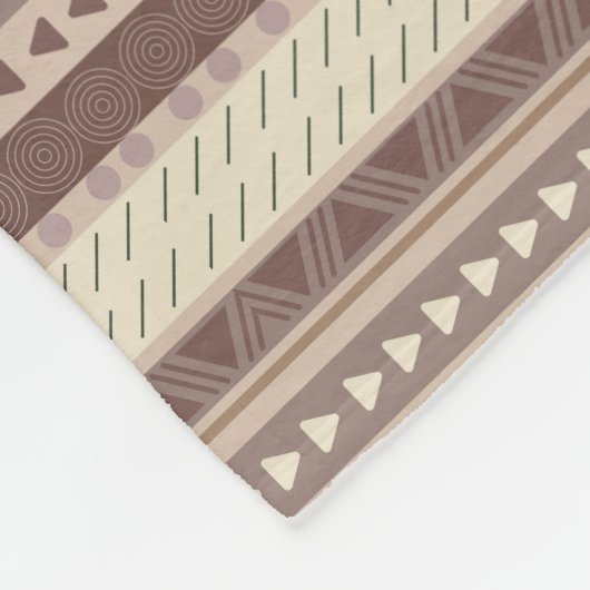 Natürliche Erdtöne Fleecedecke (Ecke)