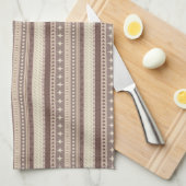 Natürliche Erdtöne Geschirrtuch (Viertel Falte)