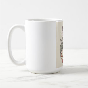 Natürliche Essenz Vintage Botanische Wildblume Kaffeetasse