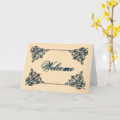 Natürliche Farbe mit Metallschwenke Empfang Karte (Gelbe Blume)