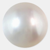 Natürliche Farbe Tahitian Necklace Pearl Runder Aufkleber (Vorderseite)