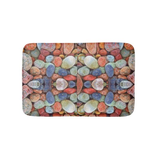 Natürliche farbige Zen-Kieselsteine Badematte (Vorderseite)