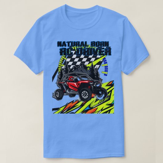 Natürliche Geborene RC Driver Racer Remote Control T-Shirt (Design vorne)