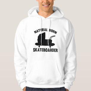 Natürliche Geborene Skateboarder Hoodie