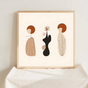 Natürliche Geometrie – Feminine Minimalistische Ku Poster