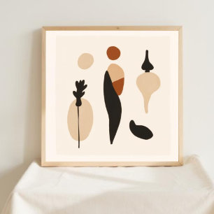 Natürliche Geometrie – Feministische Minimalistisc Poster