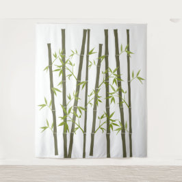 Natürliche grüne Bambus-Pflanze Wandteppich