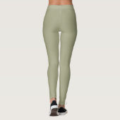natürliche grüne Farbe der Seite Leggings (Rückseite)