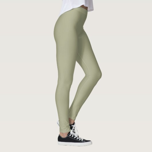 natürliche grüne Farbe der Seite Leggings (Rechts)