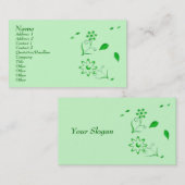 Natürliche grüne Visitenkarte (Vorne/Hinten)