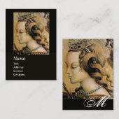 NATÜRLICHE HAARSCHÖNHEIT & JEWELRY MONOGRAMM schwa Visitenkarte (Vorne/Hinten)