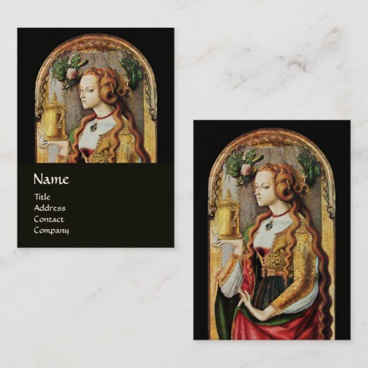 NATÜRLICHE HAARSCHÖNHEIT & KOSMETIK Schwarz, Gelb Visitenkarte (Vorne/Hinten)