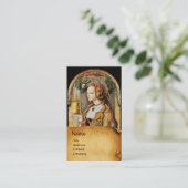 NATÜRLICHE HAARSCHÖNHEIT & KOSMETIKMONOGRAMM,Perga Visitenkarte (Stehend Vorderseite)