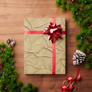 Natürliche handgefertigte Papiertextur in warmem B Geschenkpapier