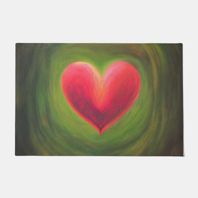 Natürliche Herztormatte Fußmatte (Vorderseite)