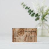 Natürliche hölzerne berufliche Geschäfts-Karten Visitenkarte (Stehend Vorderseite)