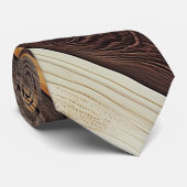 Natürliche Holzhalsschleife Krawatte (Gerollt)